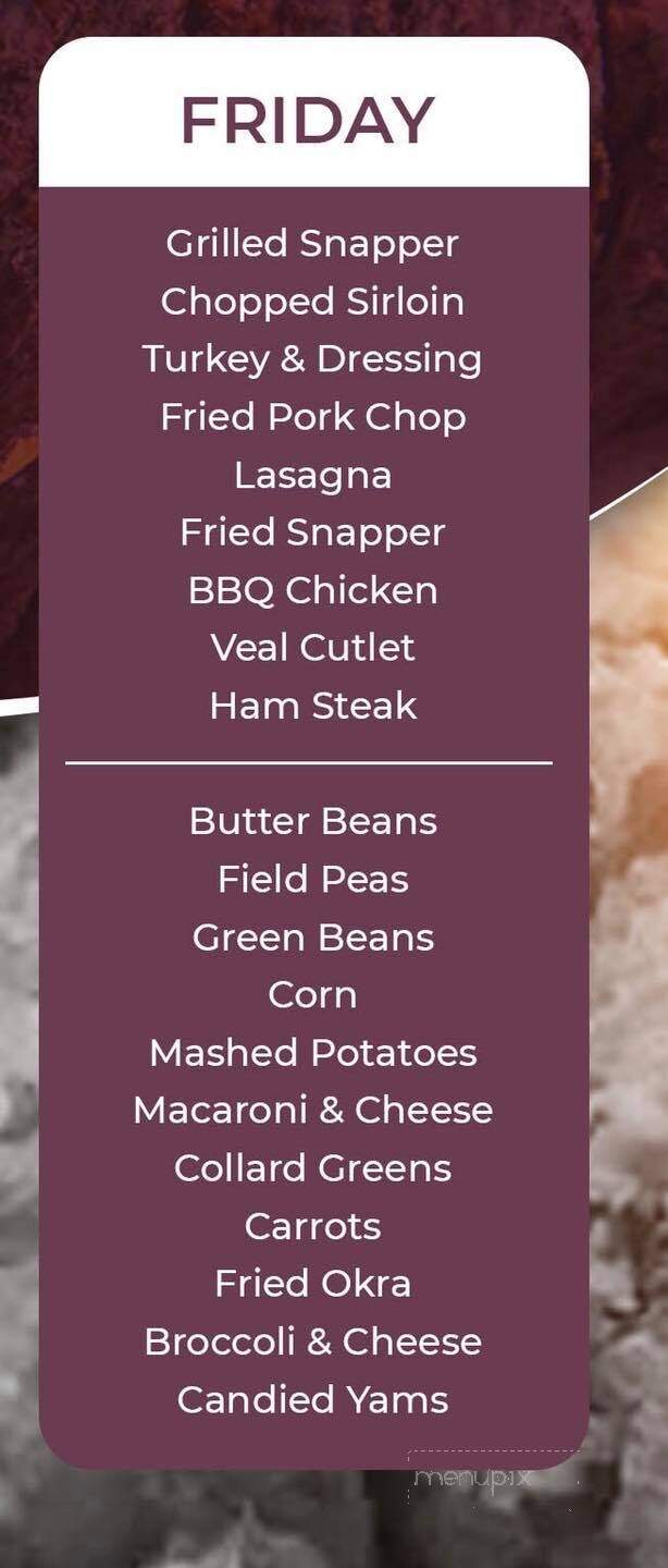 Sarris Restaurant - Birmingham, AL menu_pic