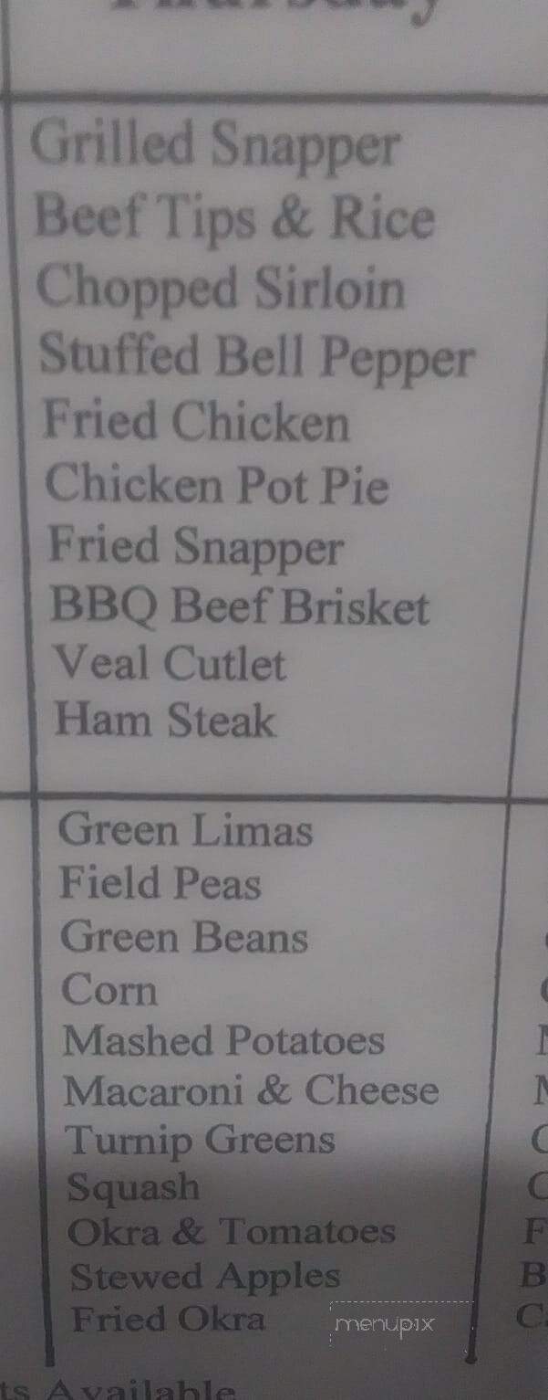 Sarris Restaurant - Birmingham, AL menu_pic