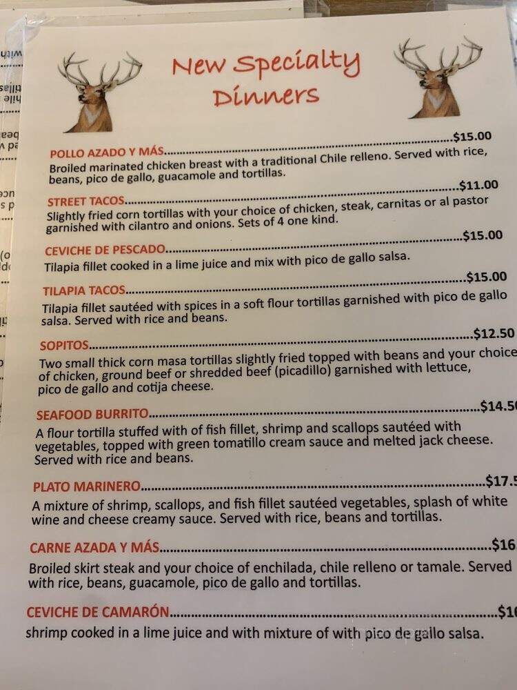 Cazadores - Crescent City, CA menu_pic