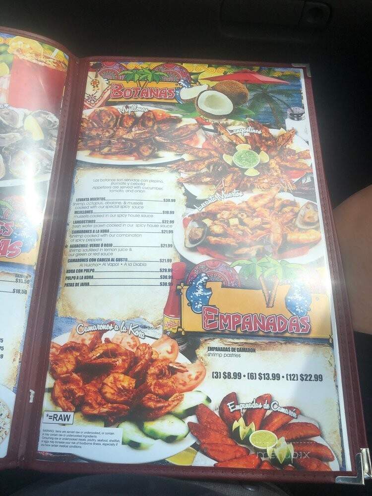 Las Islitas - Sacramento, CA menu_pic
