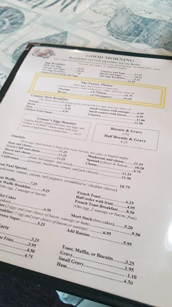 Granny's Pantry - Atwater, CA menu_pic