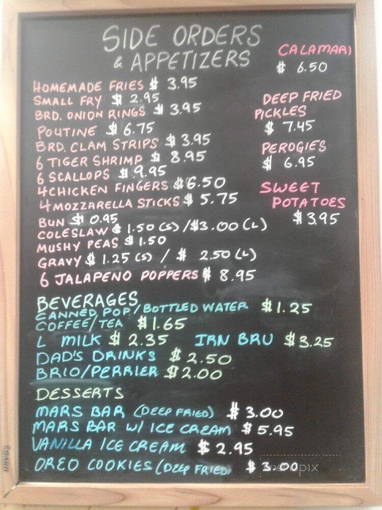 Atlantis Fish & Chips - Caledon, ON menu_pic