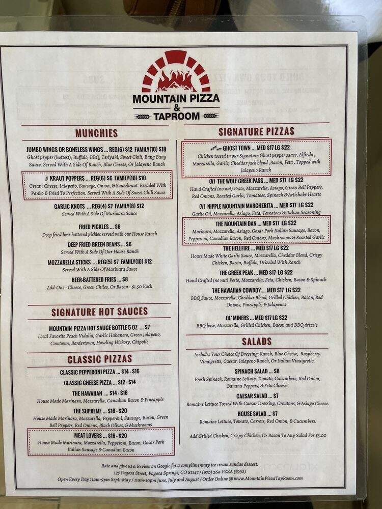 Mountain Pizza & Taproom - Pagosa Springs, CO