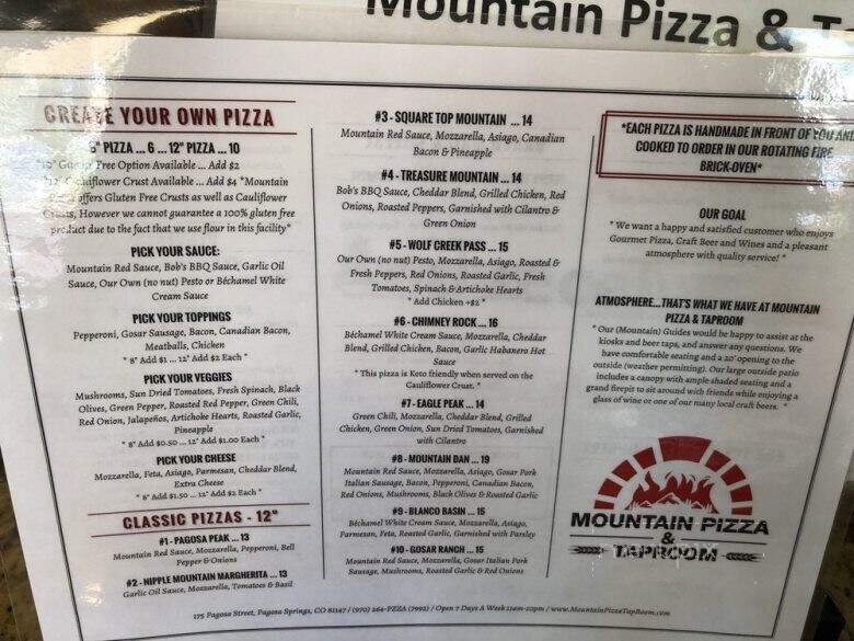 Mountain Pizza & Taproom - Pagosa Springs, CO