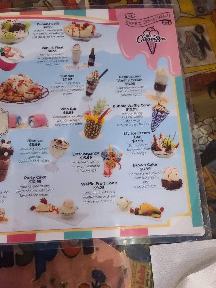 The Ice Cream Bar - Nashville, TN menu_pic
