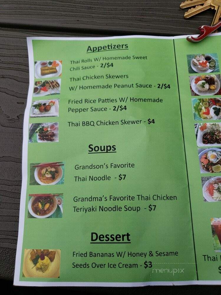 Grandma Wan Thaifood Truck - Bradenton, FL menu_pic