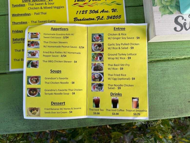 Grandma Wan Thaifood Truck - Bradenton, FL menu_pic