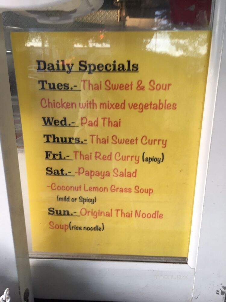 Grandma Wan Thaifood Truck - Bradenton, FL menu_pic