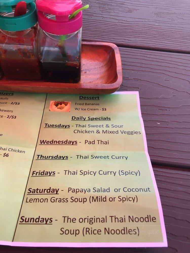 Grandma Wan Thaifood Truck - Bradenton, FL menu_pic