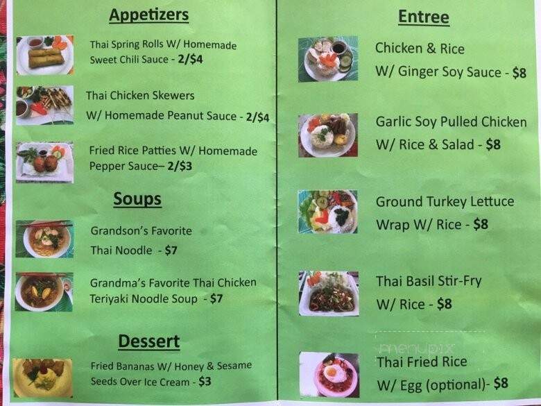 Grandma Wan Thaifood Truck - Bradenton, FL menu_pic