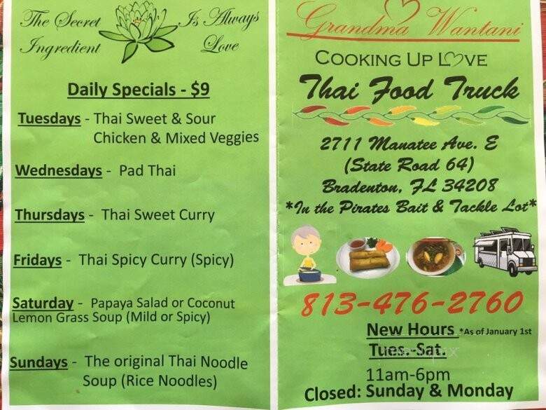 Grandma Wan Thaifood Truck - Bradenton, FL