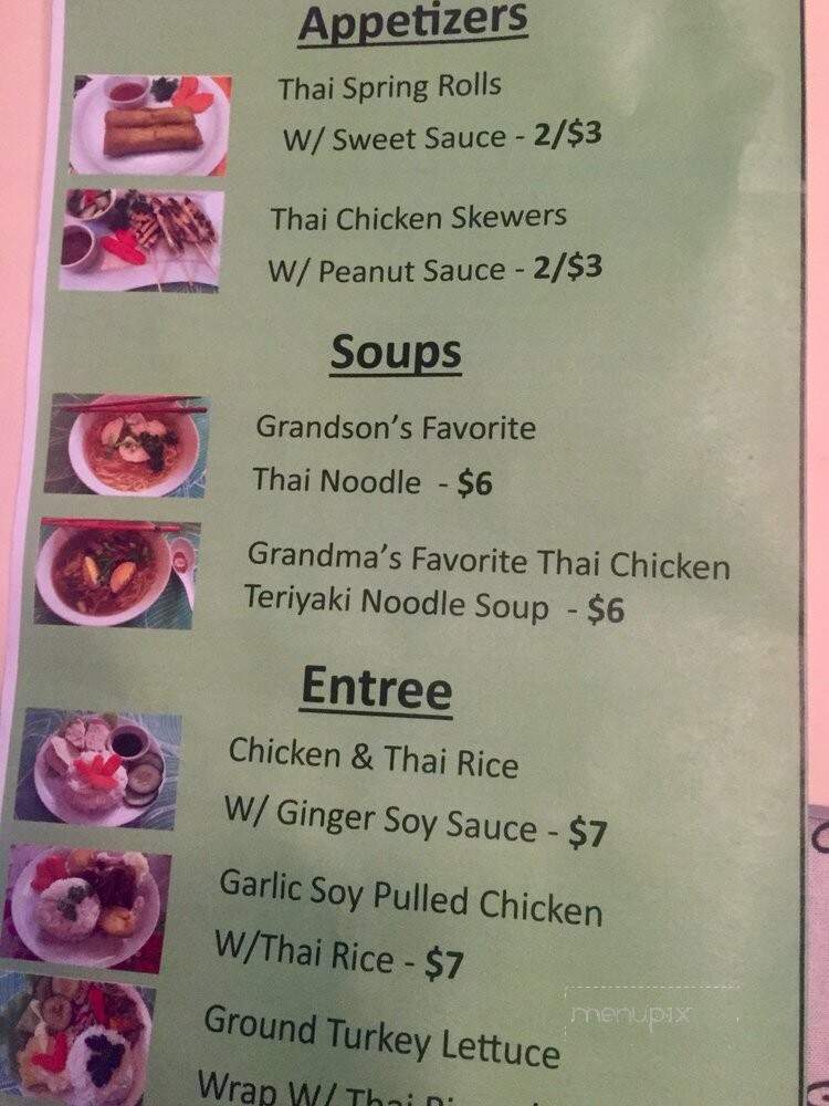 Grandma Wan Thaifood Truck - Bradenton, FL menu_pic