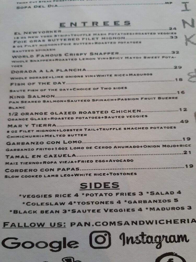 Pan.com Sandwicheria - Hialeah, FL menu_pic