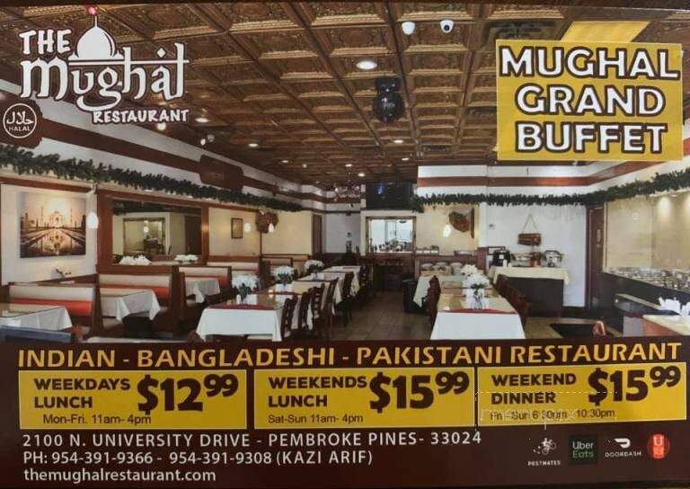 The Mughal Restaurant - Pembroke Pines, FL menu_pic