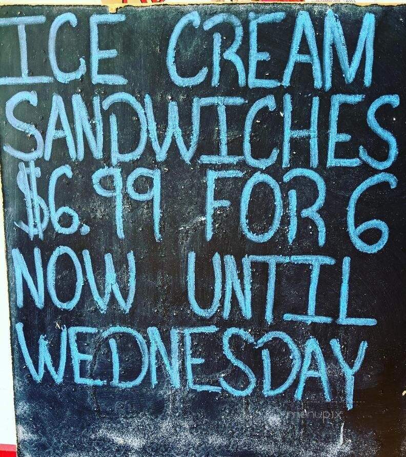 Sweet Carolina Ice Cream - Aberdeen, NC menu_pic