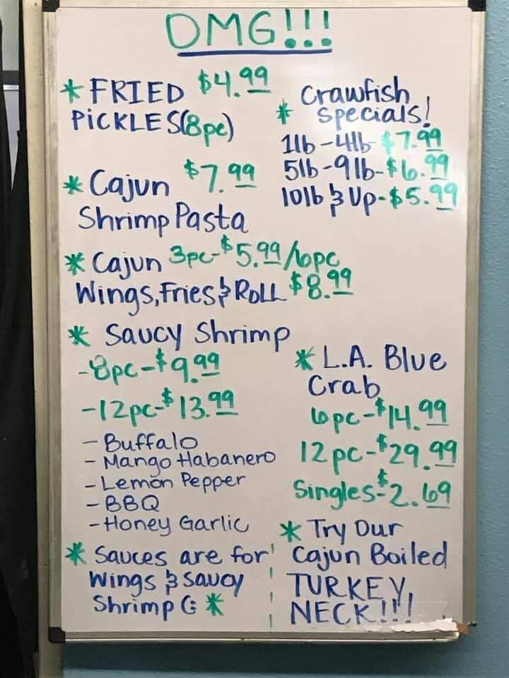 OMG Seafood - San Marcos, TX menu_pic
