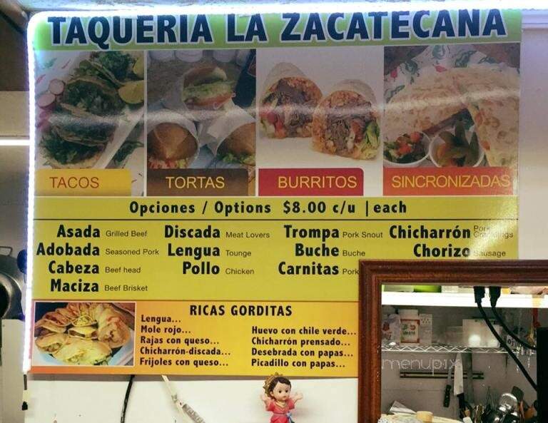 Taqueria La gasolineria - Pigeon Forge, TN menu_pic