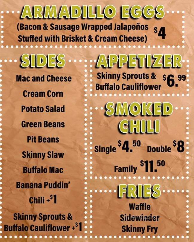 Skinnys Barbeque - Muscatine, IA menu_pic