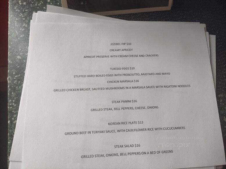 Tin Roof Wine Cafe - Drytown, CA menu_pic