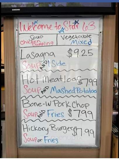 63 Diner - Macon, MO menu_pic