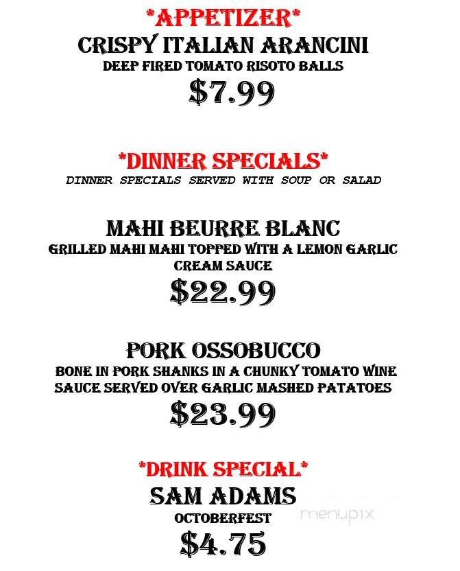 Terrigno's Delicatessen - Bridgeton, NJ menu_pic
