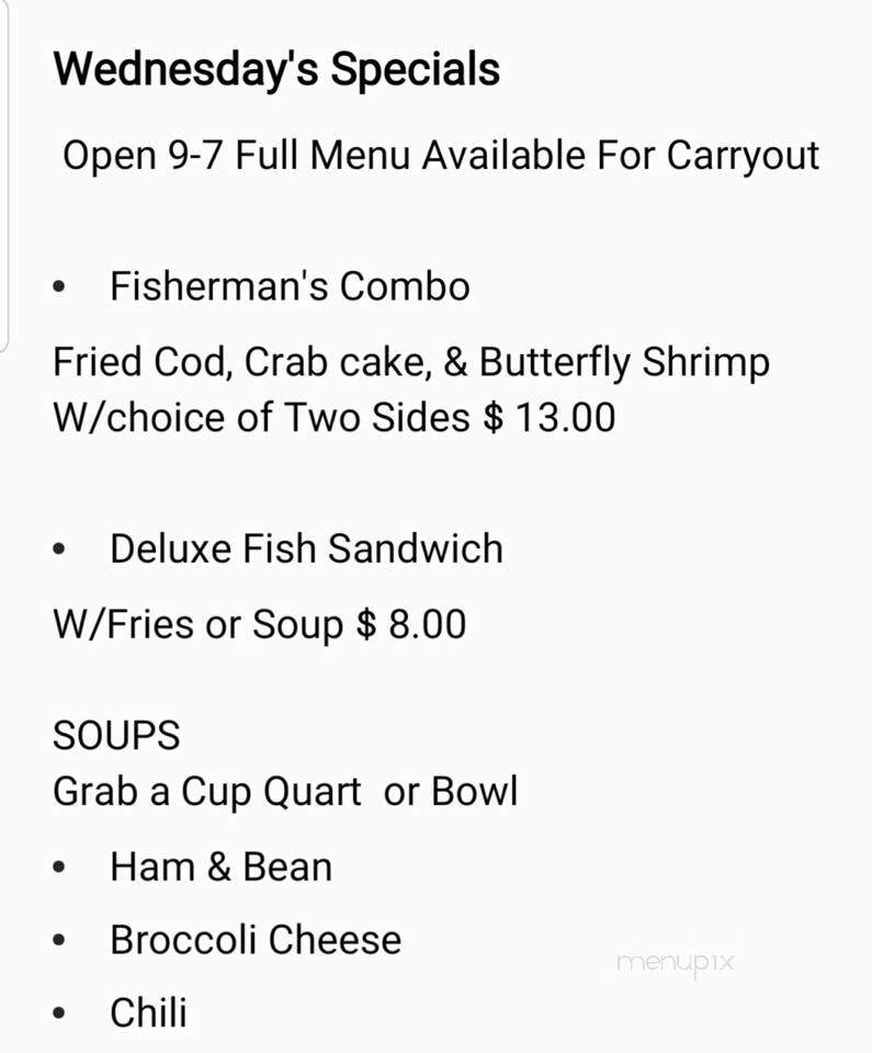 Sand Trap - Lake Milton, OH menu_pic