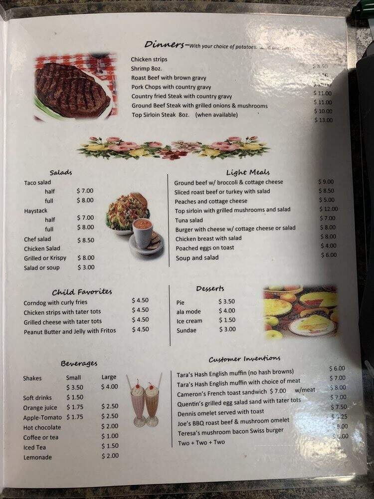 Wee Bit O'Heather - Milton Freewater, OR menu_pic