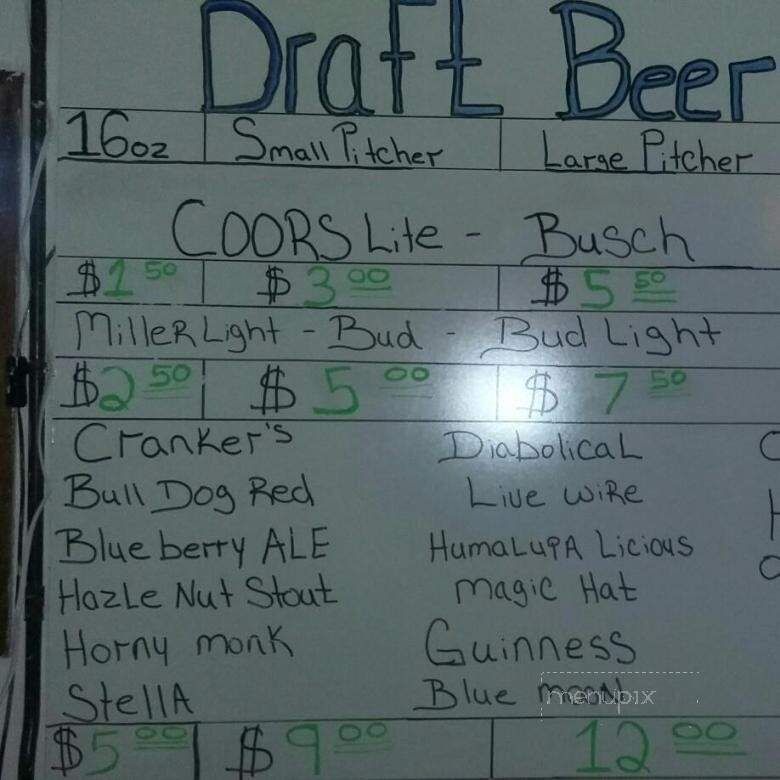 Scooters Airport Bar - Harrison, MI menu_pic