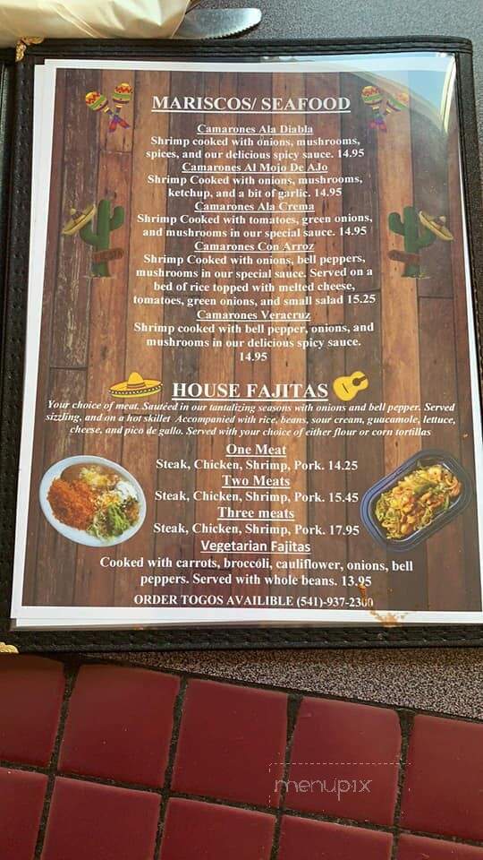 Armando's Family Mexican Restaurant - Brownsville, OR menu_pic