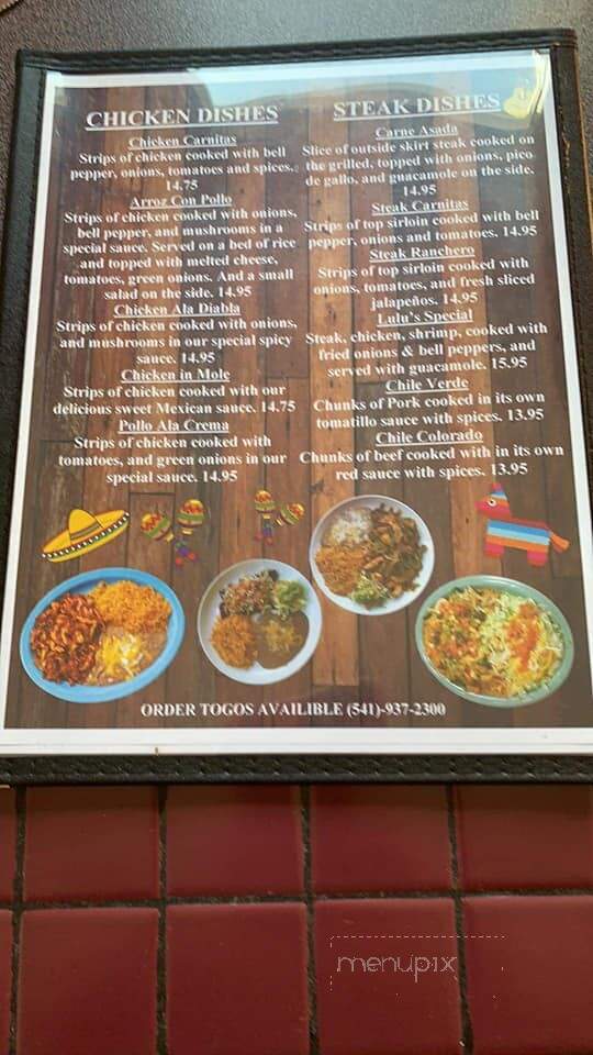 Armando's Family Mexican Restaurant - Brownsville, OR menu_pic