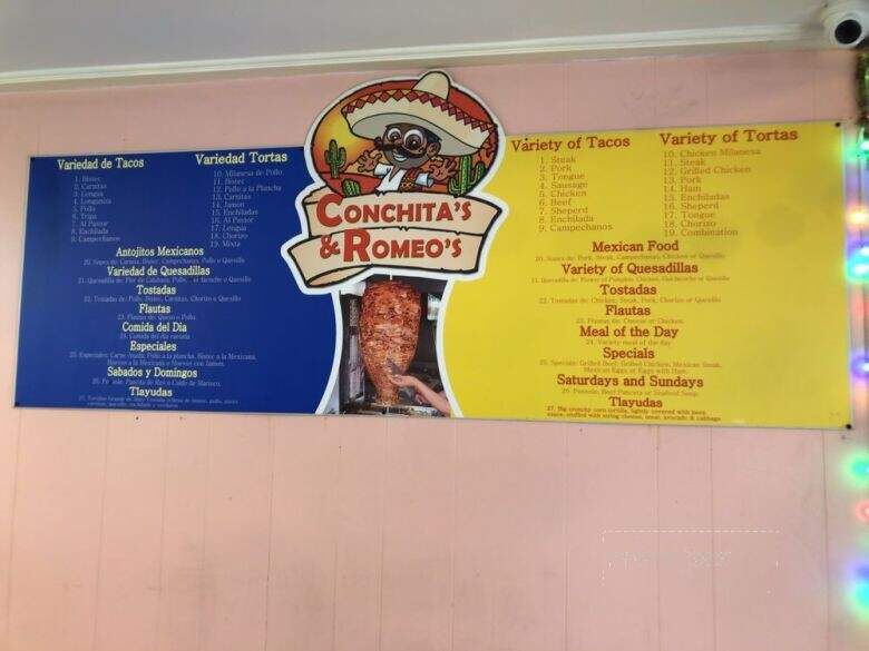 Conchita's y Romeo's - Freehold, NJ menu_pic