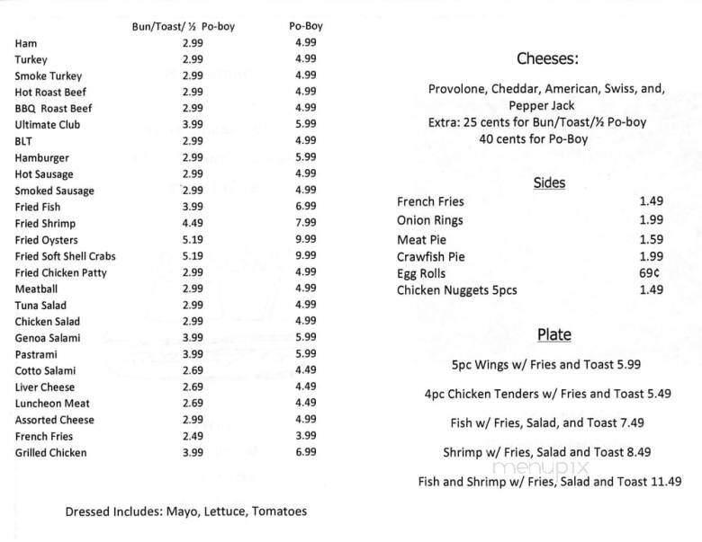 Adams Street Grocery - New Orleans, LA menu_pic