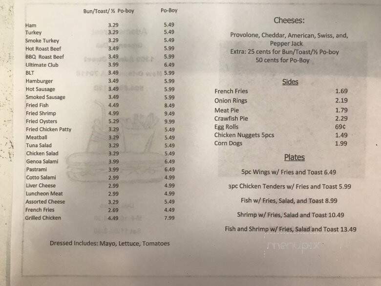 Adams Street Grocery - New Orleans, LA menu_pic