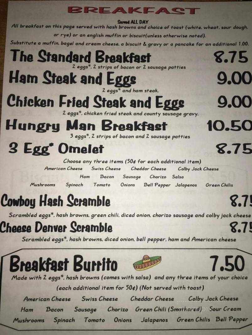 Main Street Coffee House - Rangely, CO menu_pic