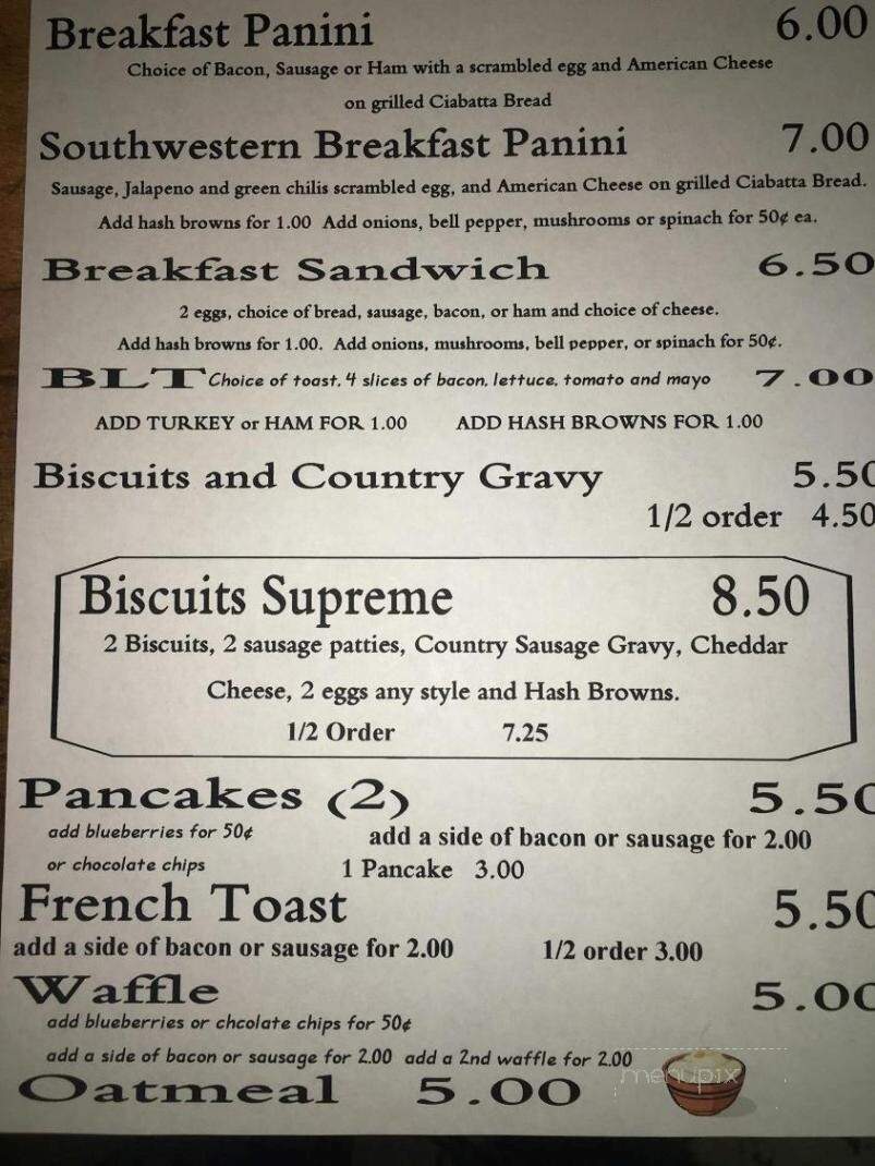 Main Street Coffee House - Rangely, CO menu_pic