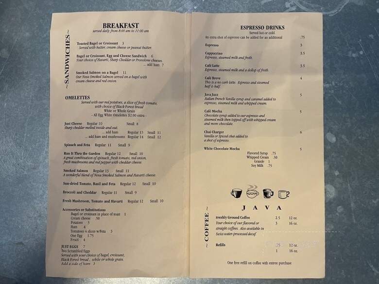 B D Bean's Coffee Co - Belleview, FL menu_pic