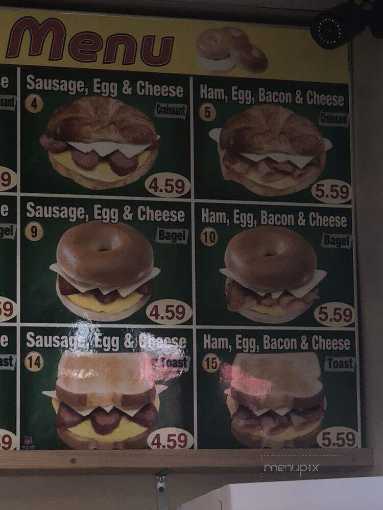 T K Doughnut - San Diego, CA menu_pic