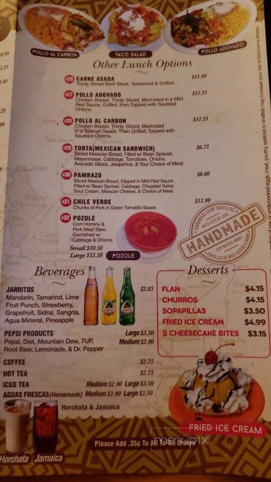 Antojitos Mexicanos - Yakima, WA menu_pic