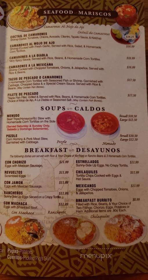 Antojitos Mexicanos - Yakima, WA menu_pic