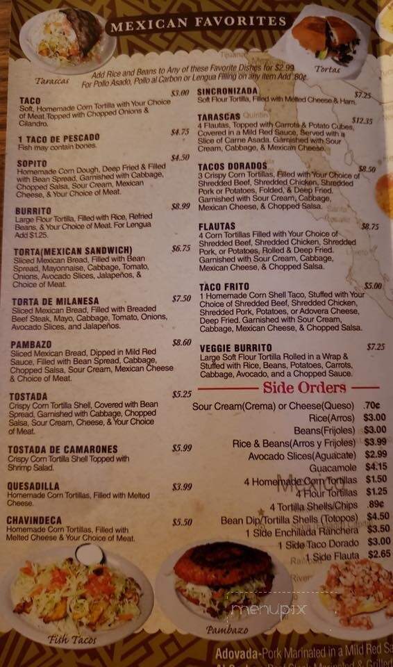 Antojitos Mexicanos - Yakima, WA menu_pic