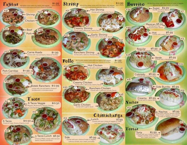 Taqueria Las Palmitas Mexican Food - West Yellowstone, MT menu_pic