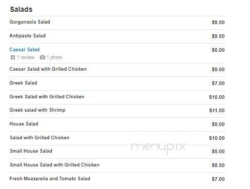 Chelsea's Pizza - West Babylon, NY menu_pic