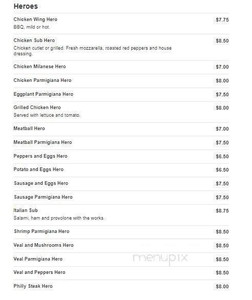 Chelsea's Pizza - West Babylon, NY menu_pic
