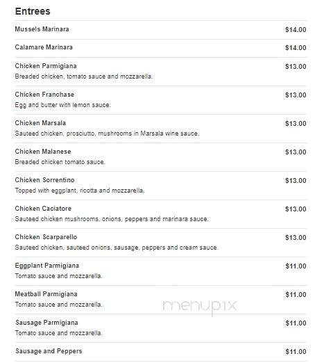 Chelsea's Pizza - West Babylon, NY menu_pic