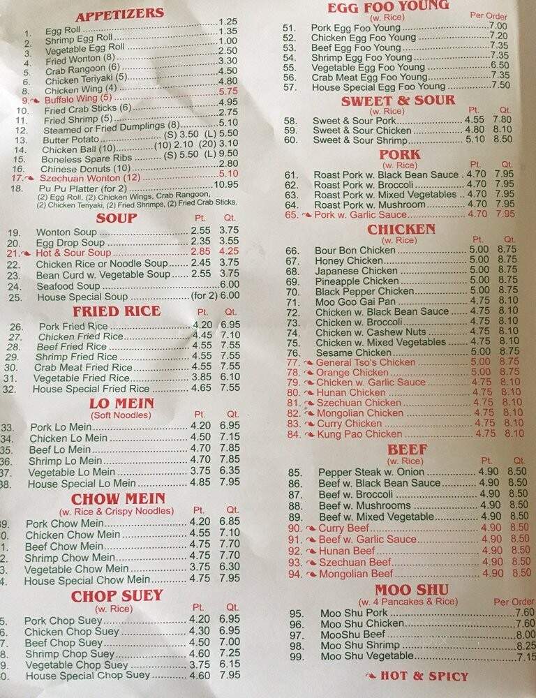 China King - Henderson, TN menu_pic