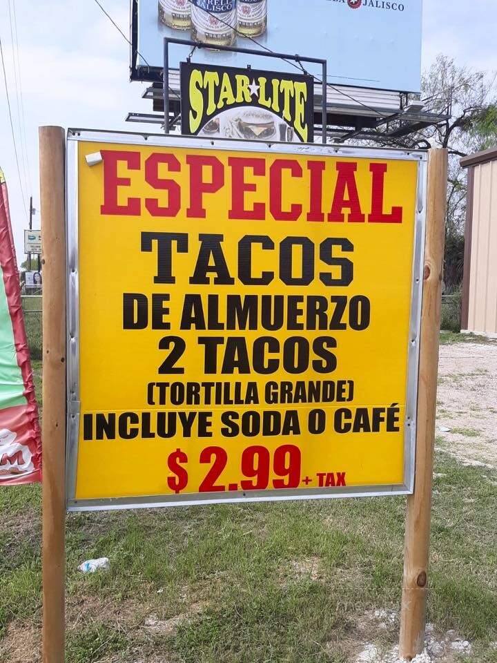 Star Lite #8 - Sullivan City, TX menu_pic