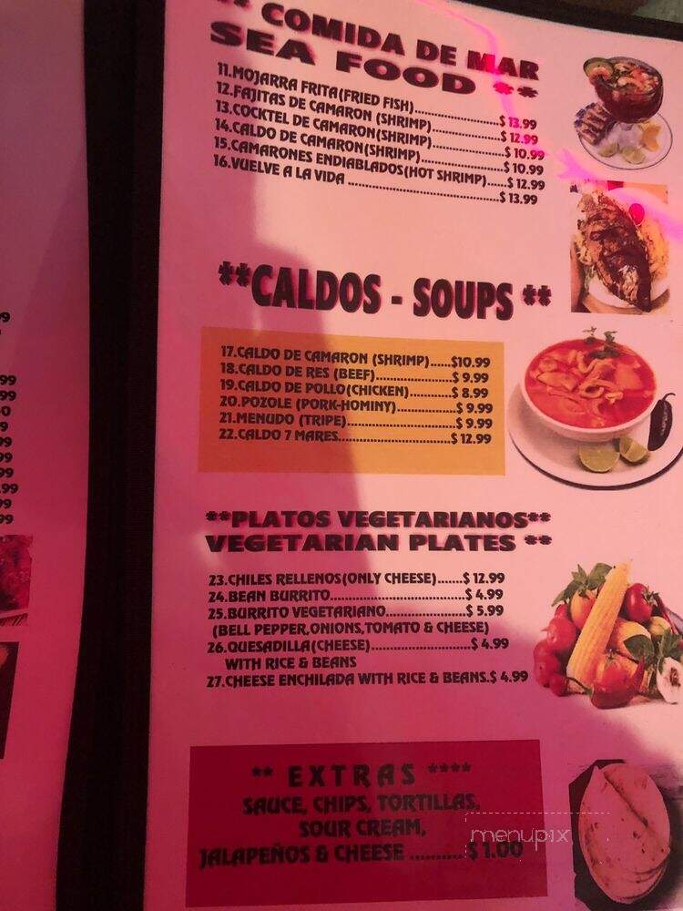 El Sol Cantina & Taqueria - Birmingham, AL menu_pic