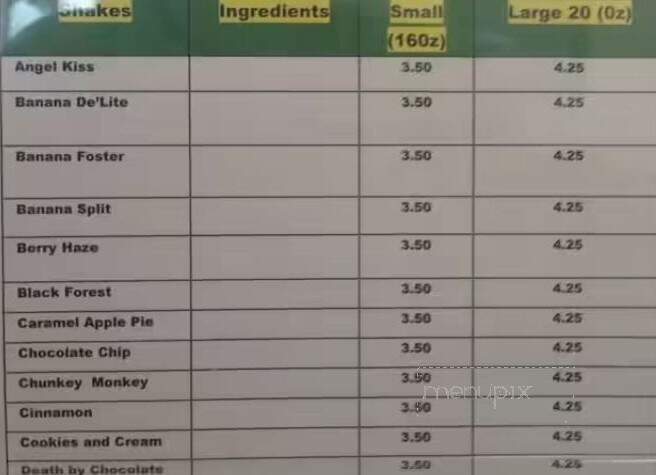 Garry's Drive-In - Benton, AR menu_pic