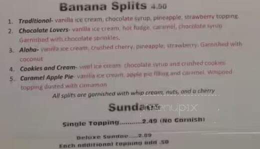 Garry's Drive-In - Benton, AR menu_pic