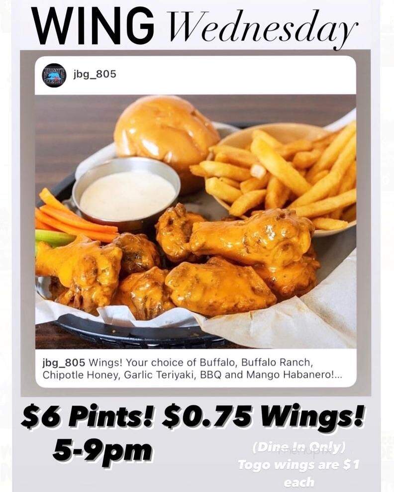 Johnny's Bar & Grill - Lompoc, CA menu_pic